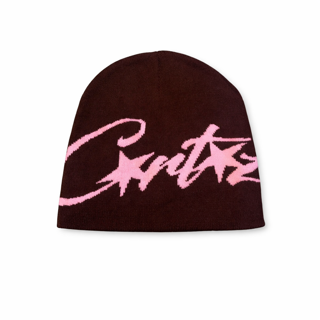​Corteiz Beanie | Brown/Pink